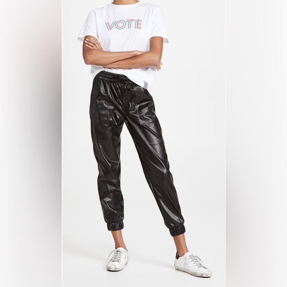 Blank NYC Glossy Faux Leather Jogger
